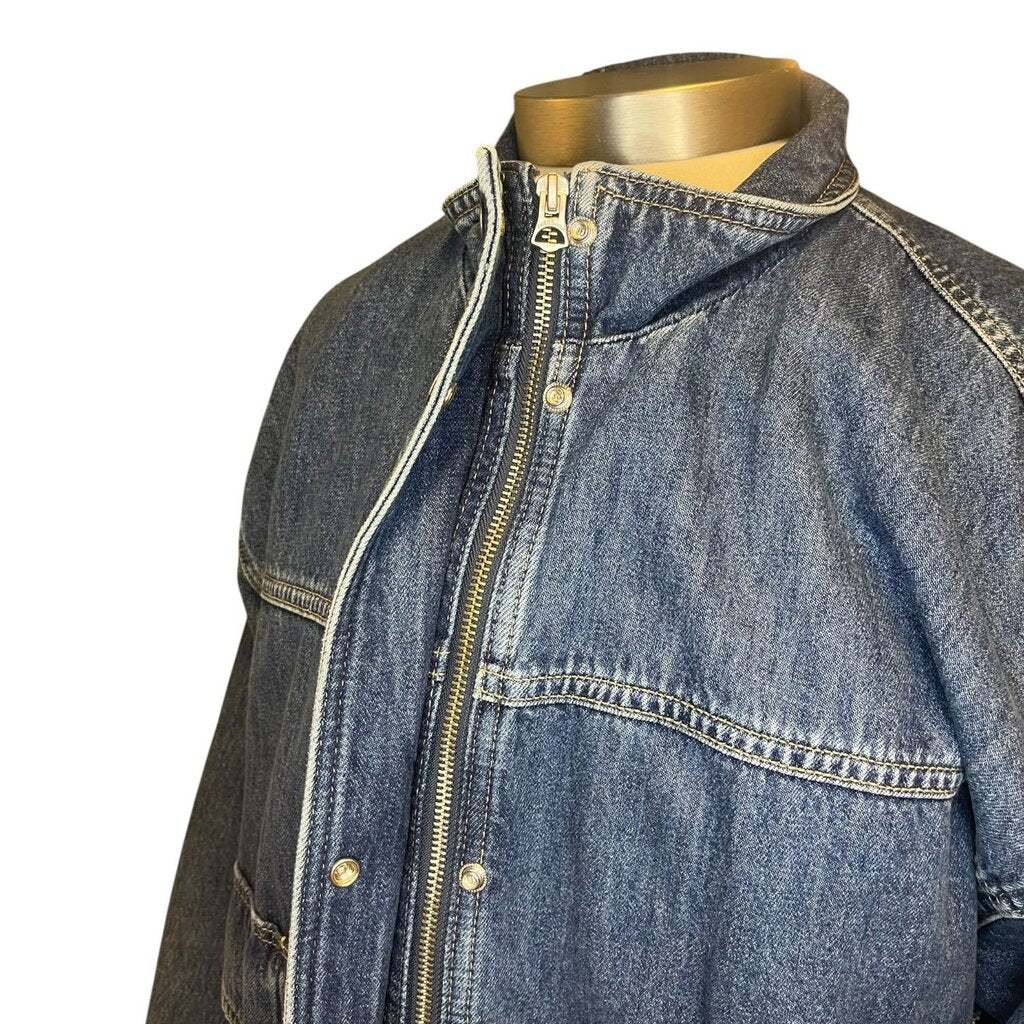 Rag & Bone Zip Front Denim Jacket
