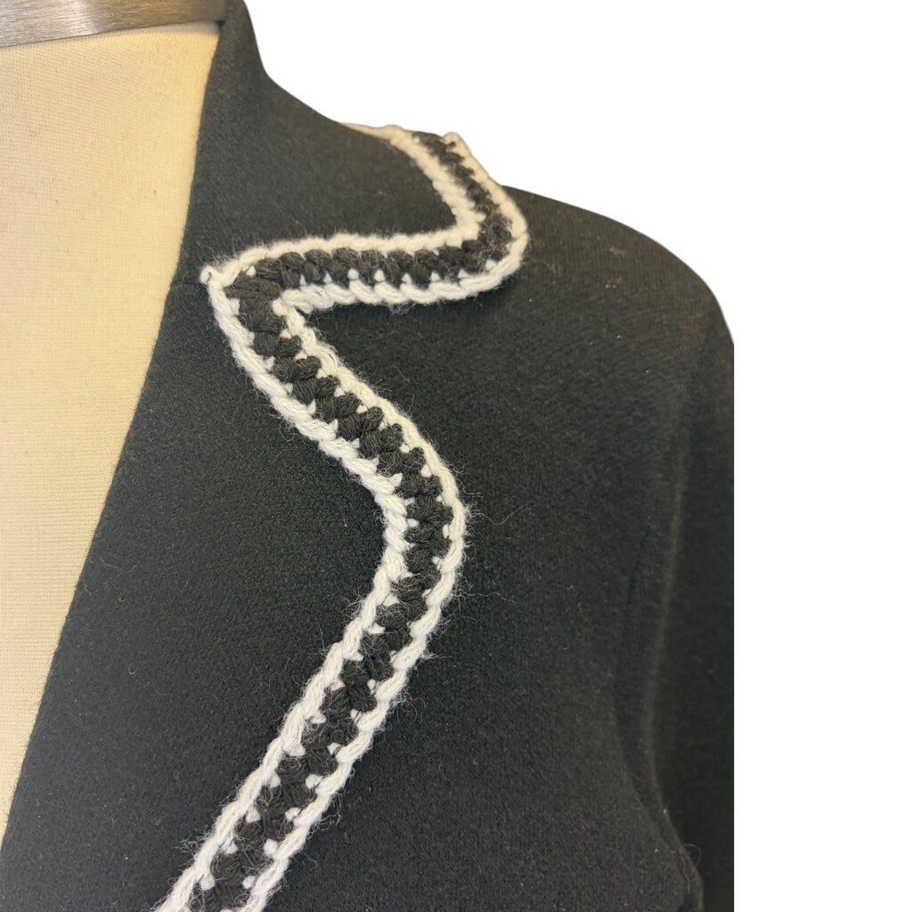 Maje Contrast Crochet Edged Jacket