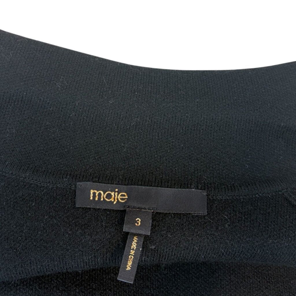 Maje Contrast Crochet Edged Jacket