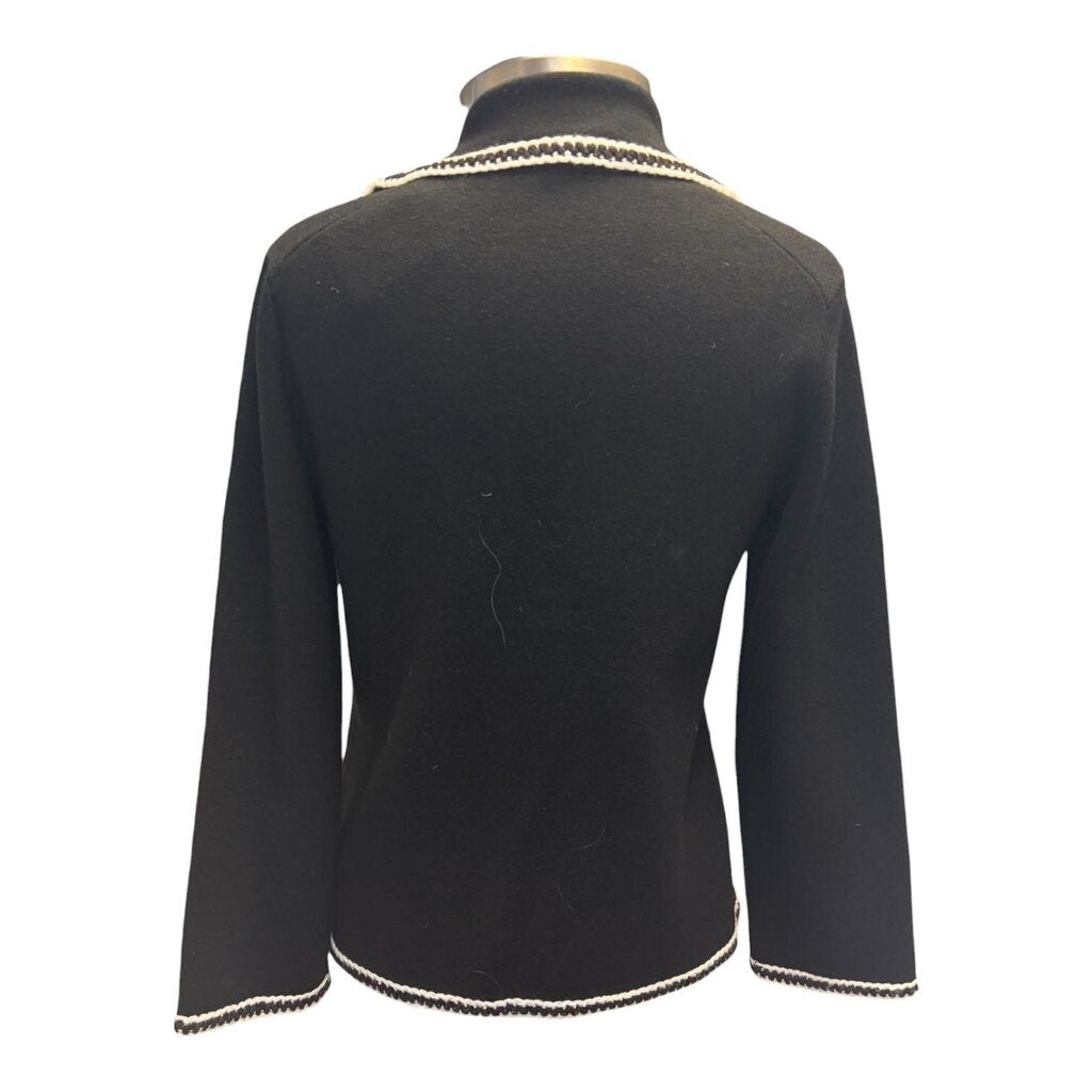 Maje Contrast Crochet Edged Jacket
