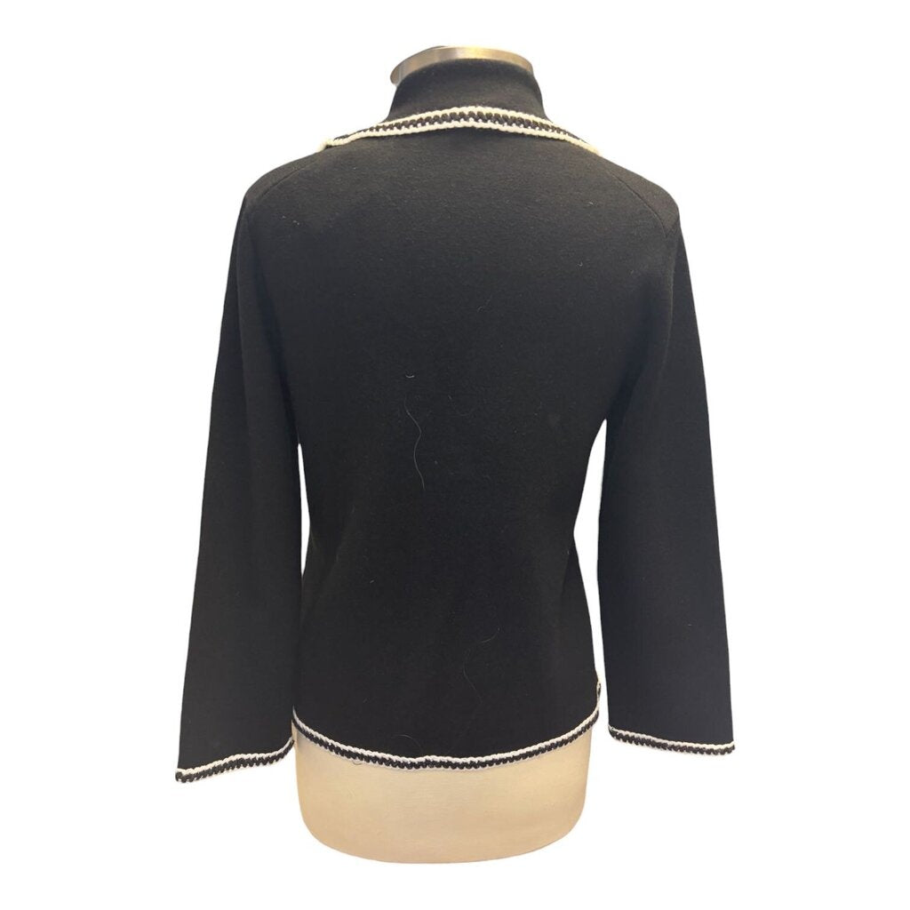 Maje Contrast Crochet Edged Jacket