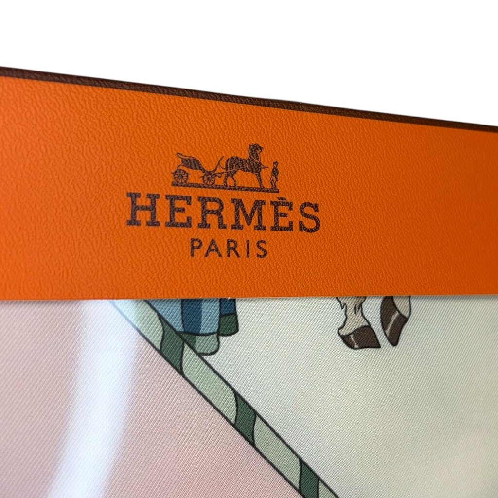 Hermes Vintage 'Musee Vivant du Chaval' Silk Scarf, NEW
