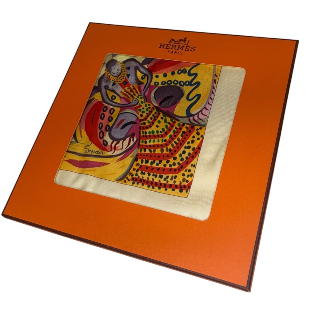 Hermes Vintage 'les Perles de Turkana' Silk Scarf, NEW