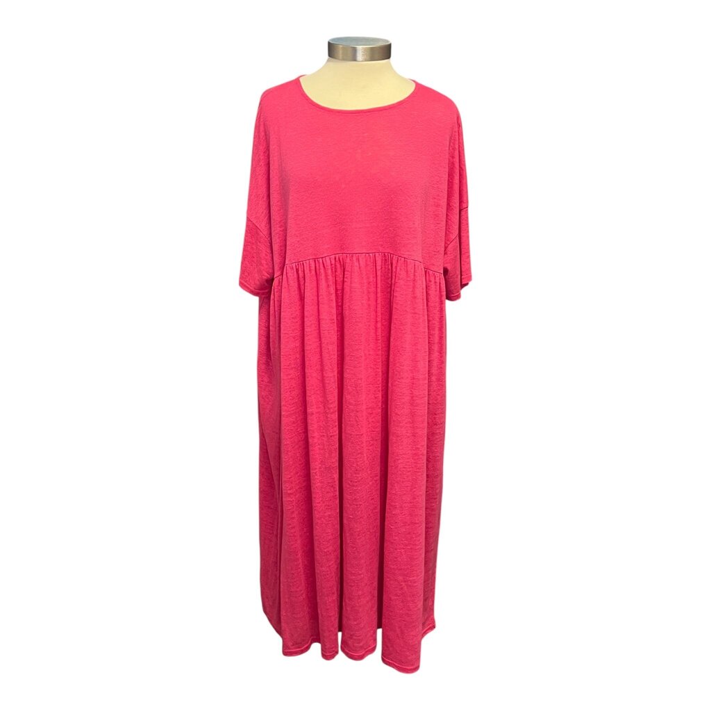 Ichi Antiquites Linen Blend Midi Dress