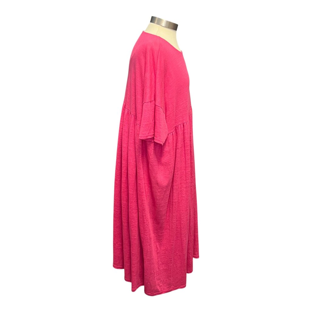 Ichi Antiquites Linen Blend Midi Dress