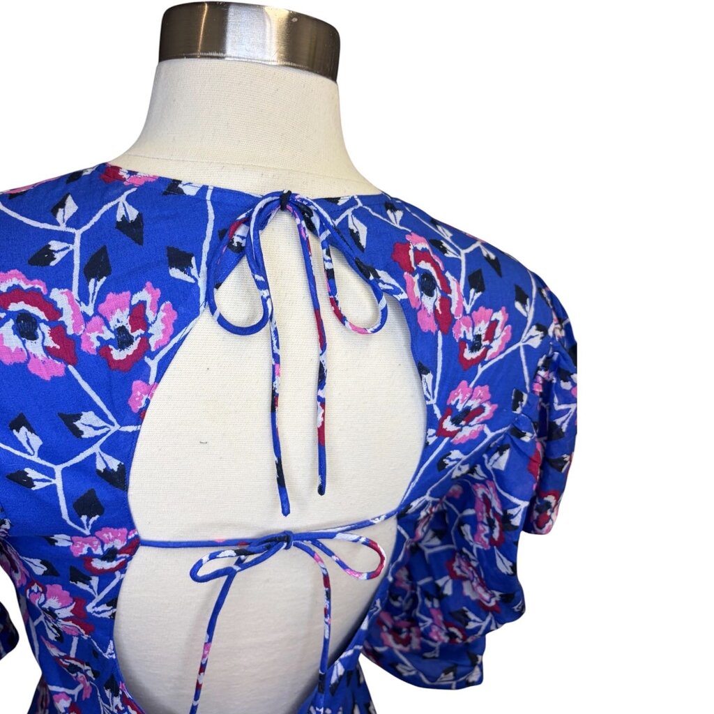Isabel Marant Floral Print Ruched Sleeve Maxi Dress