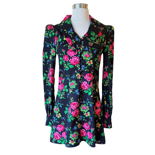 The Vampire's Wife Floral Mini Dress