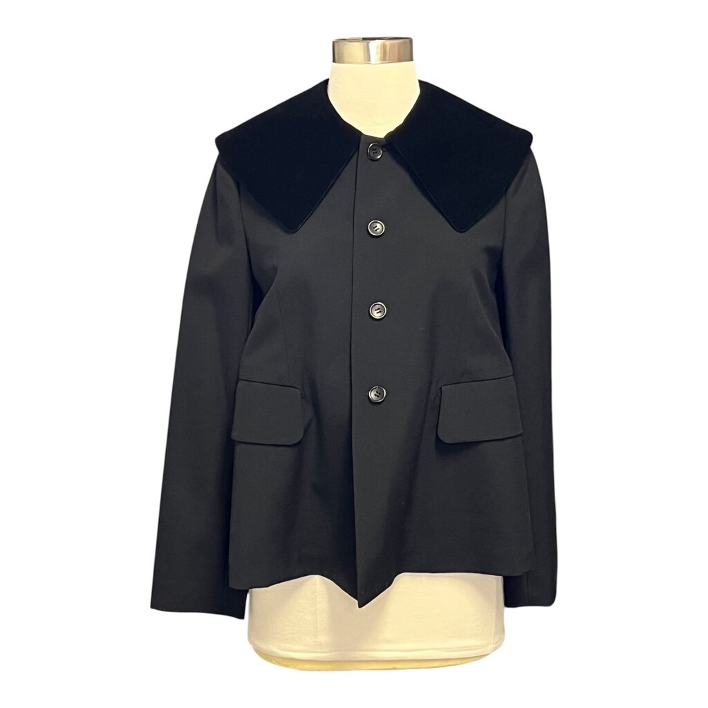 Comme Des Garcons Wool & Velvet Blazer