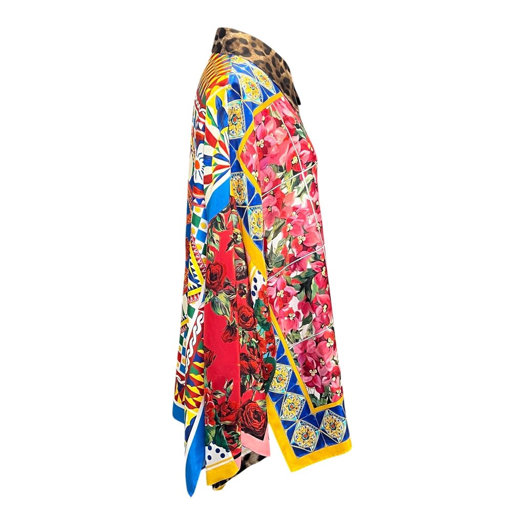 Dolce & Gabbana Silk Foulard Print Blouse, MSPR $1819
