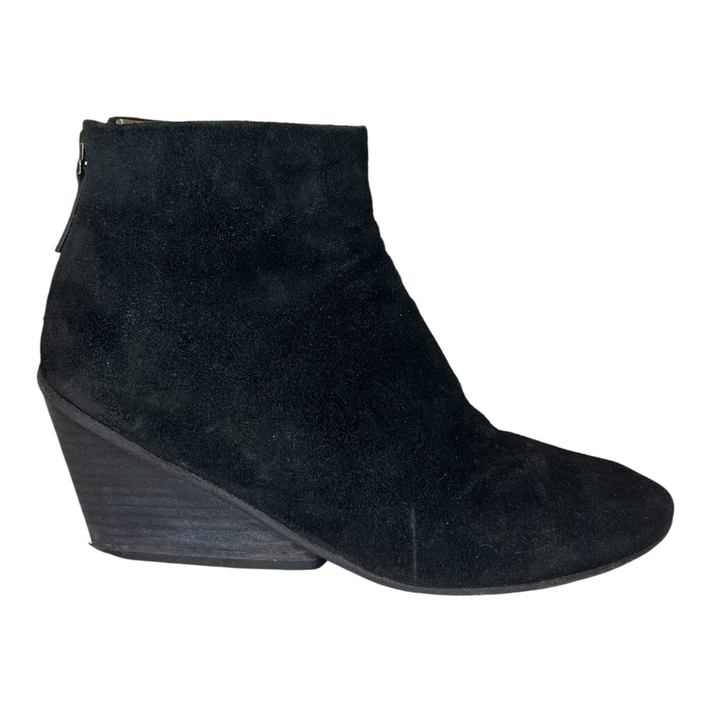 Marsell Distressed Suede Wedge Ankle Boots