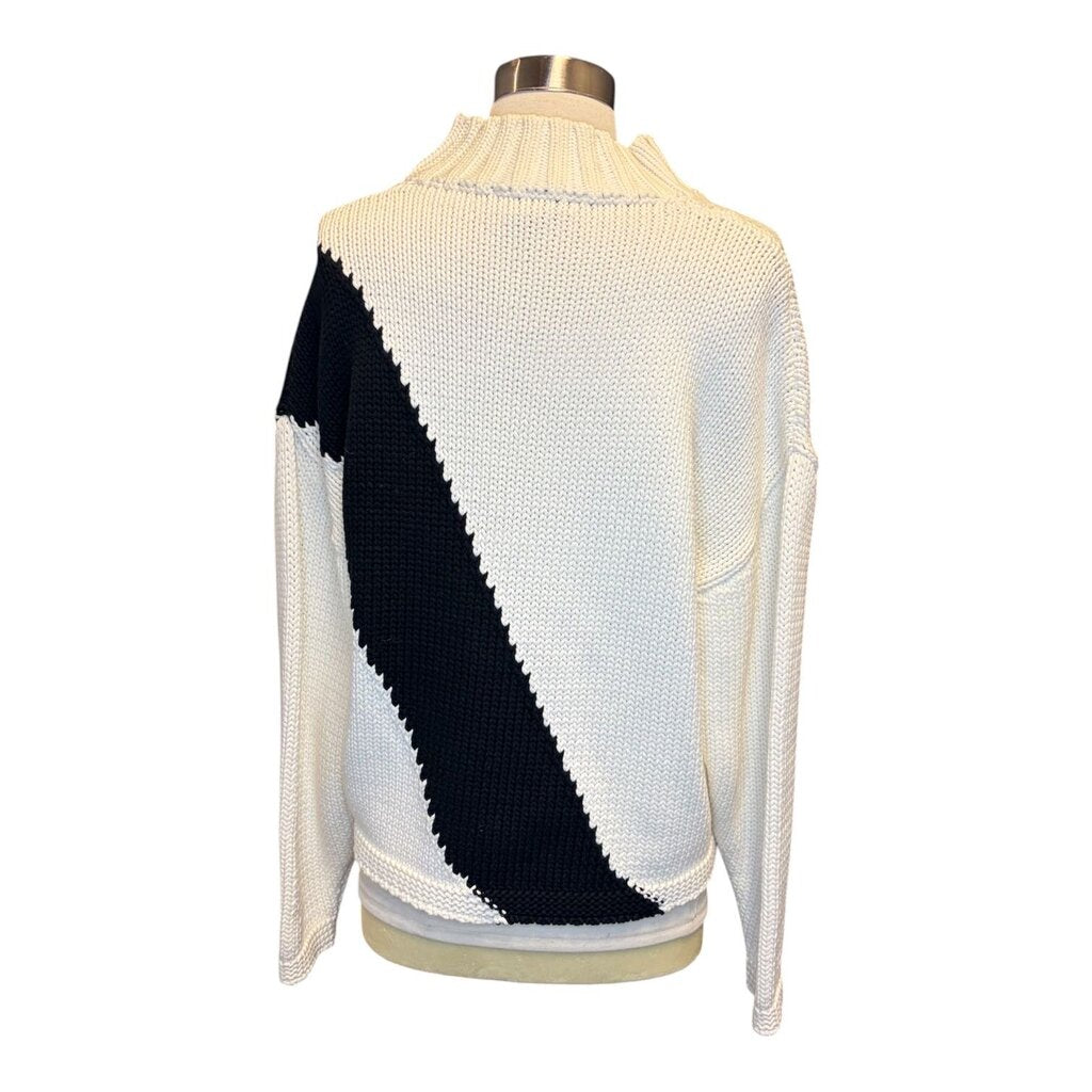 McQ Arrow Graphic Mock Neck Sweater