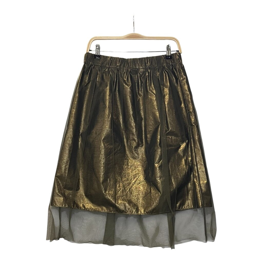 Brunello Cucinelli Lame+Tulle Circle Skirt