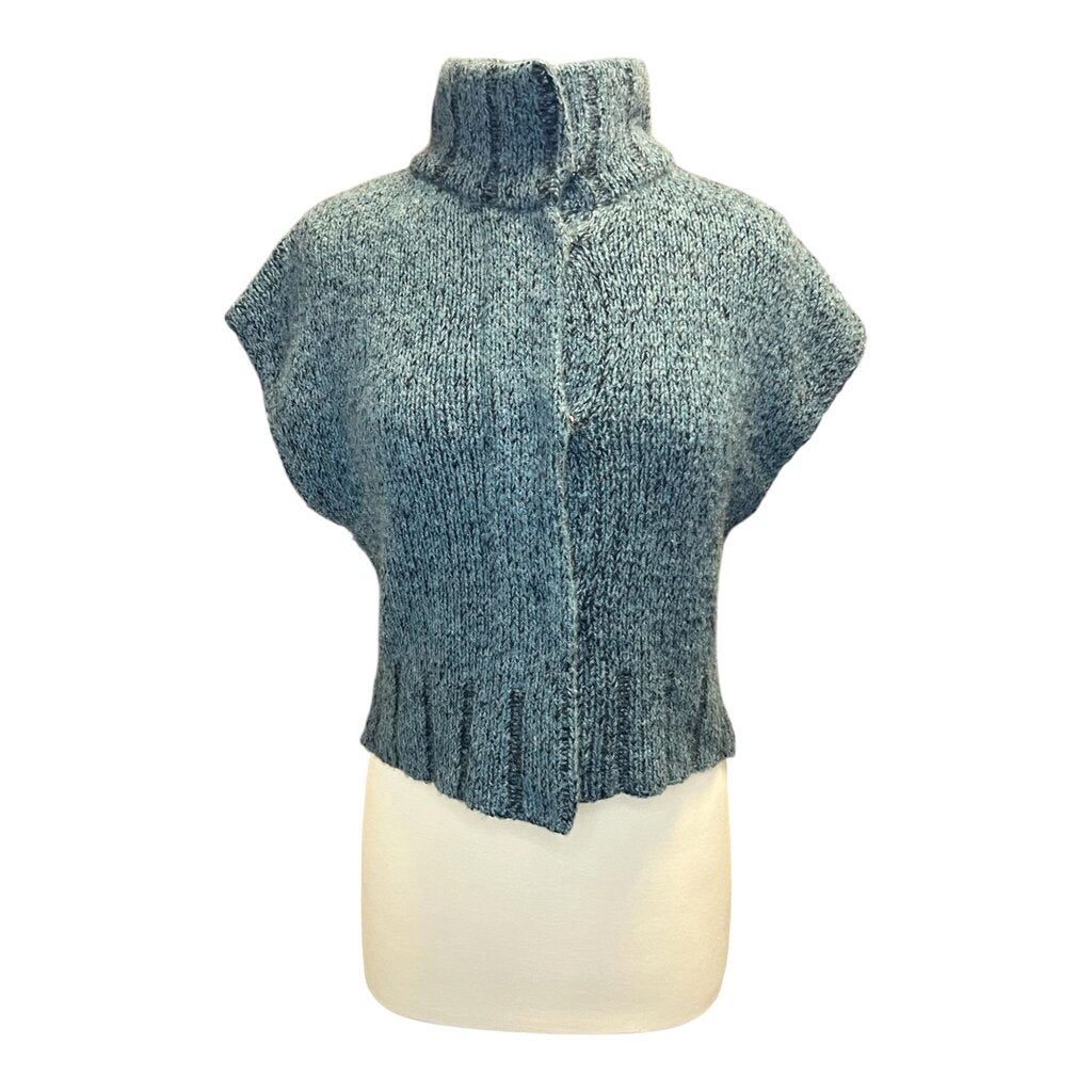 Paychi Guh Mock Neck Cashmere Capelet