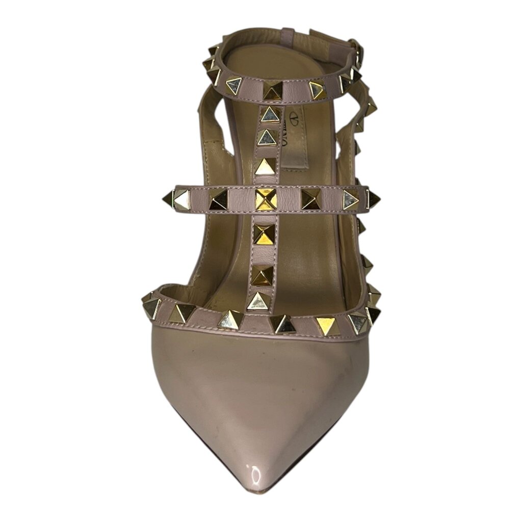 Valentino Rockstud Cage Patent Leather Heels