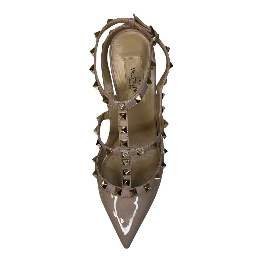 Valentino Rockstud Cage Patent Leather Heels