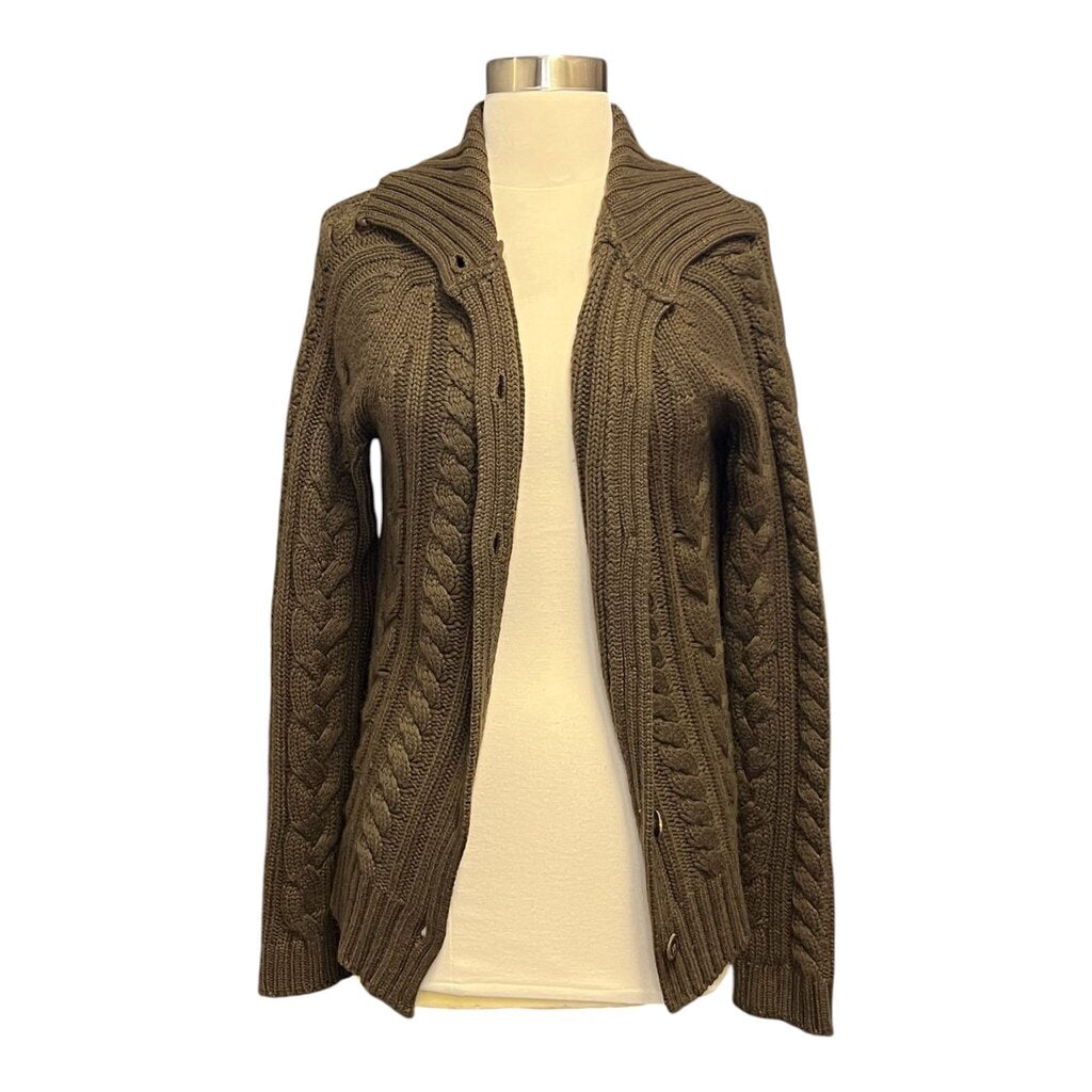 Jil Sander Cable Knit Cashmere Cardigan