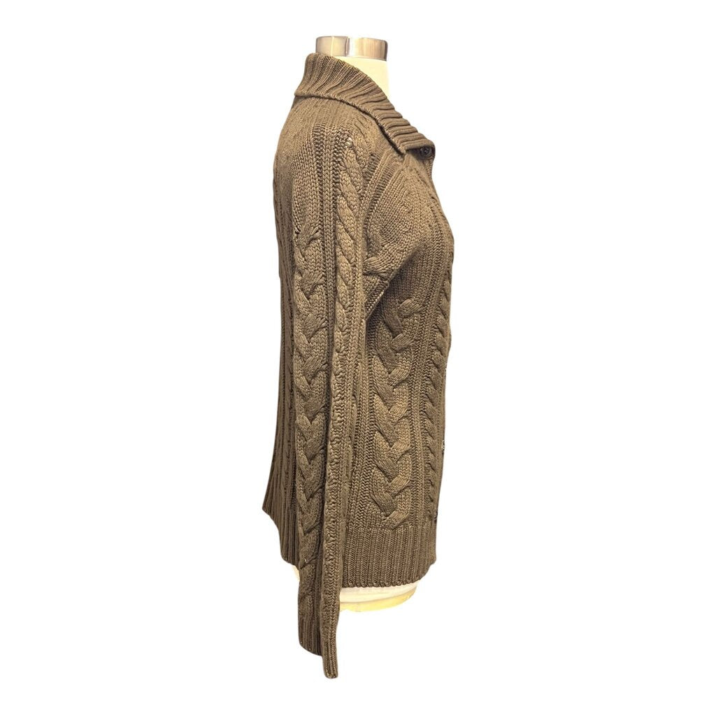 Jil Sander Cable Knit Cashmere Cardigan