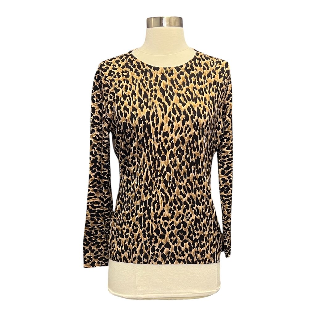 Dolce & Gabbana Leopard Print Tissue Weight Sweater