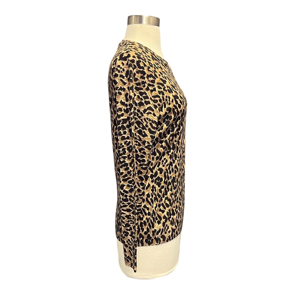 Dolce & Gabbana Leopard Print Tissue Weight Sweater