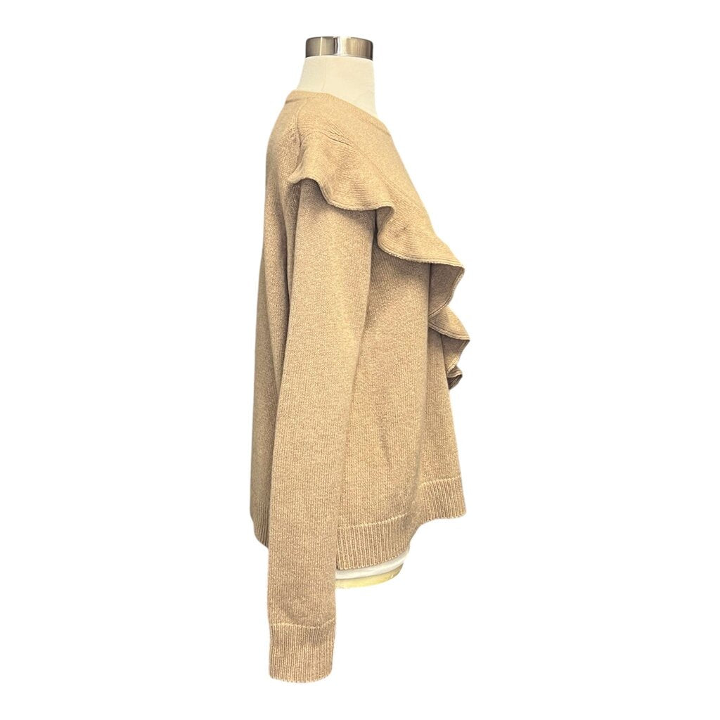 Chloe Ruffle Front Cashmere Sweater NWT