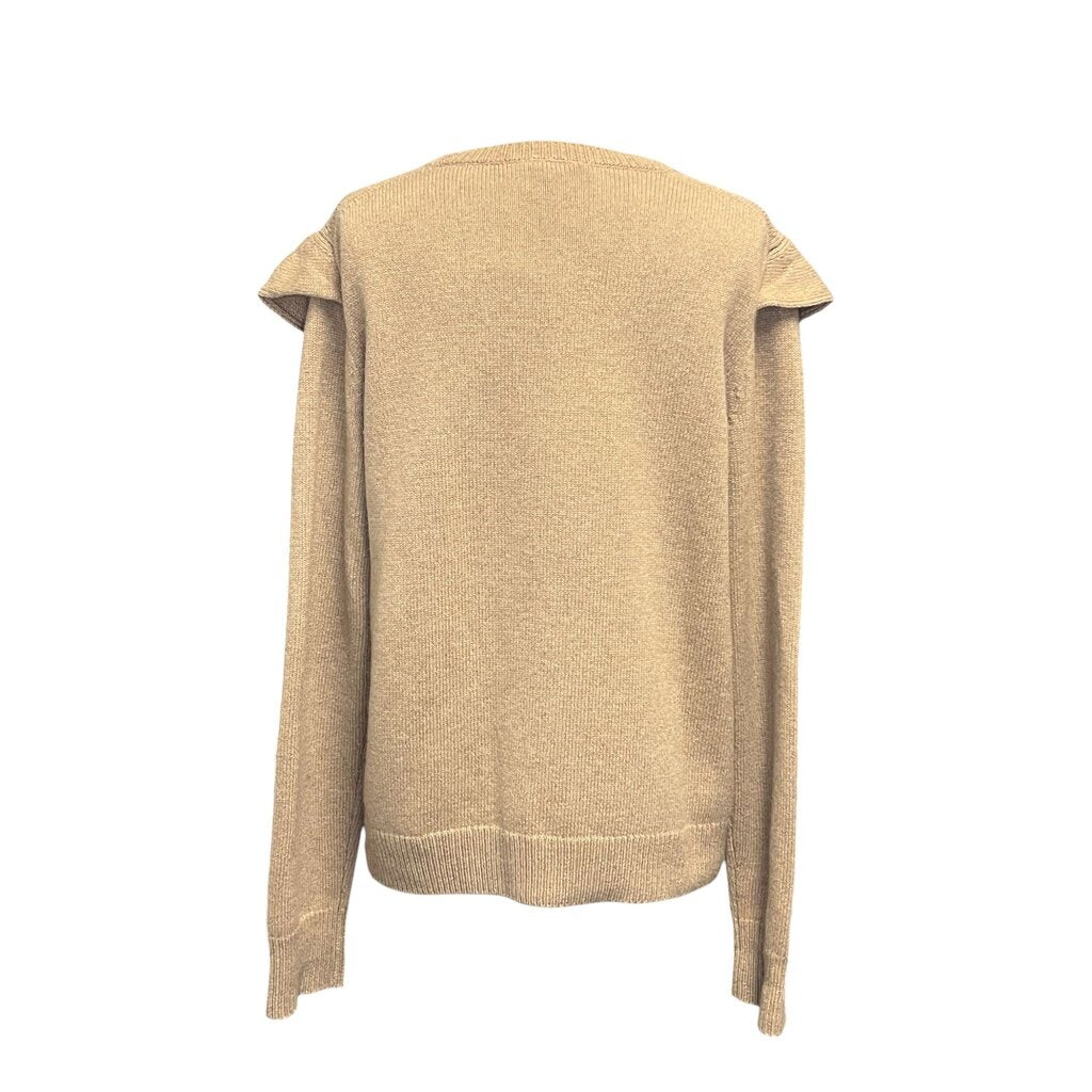Chloe Ruffle Front Cashmere Sweater NWT