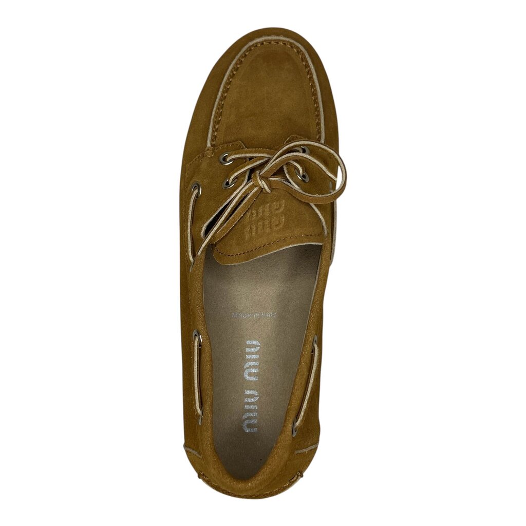 Miu Miu Suede Boat Shoes