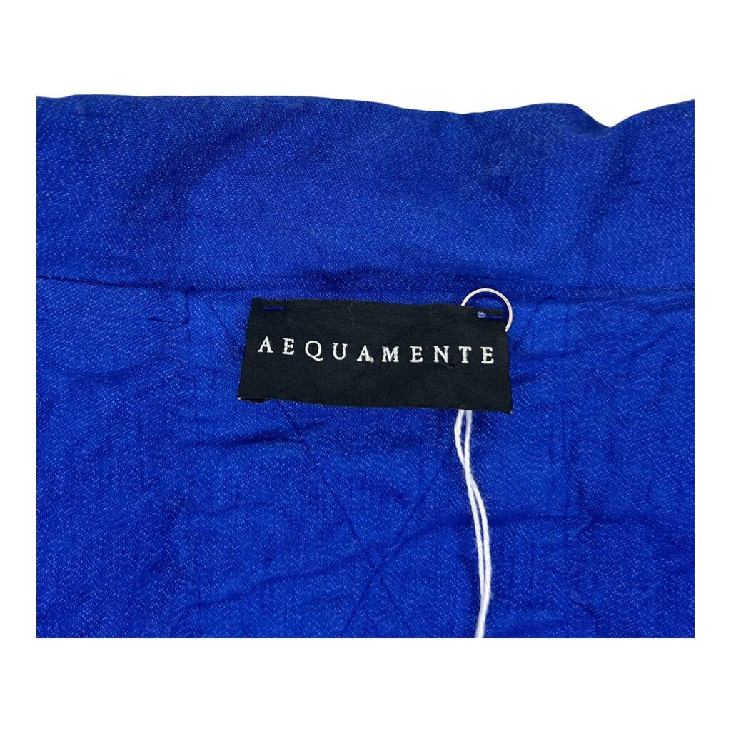 Aequamente Round Collar Button Front Jacket