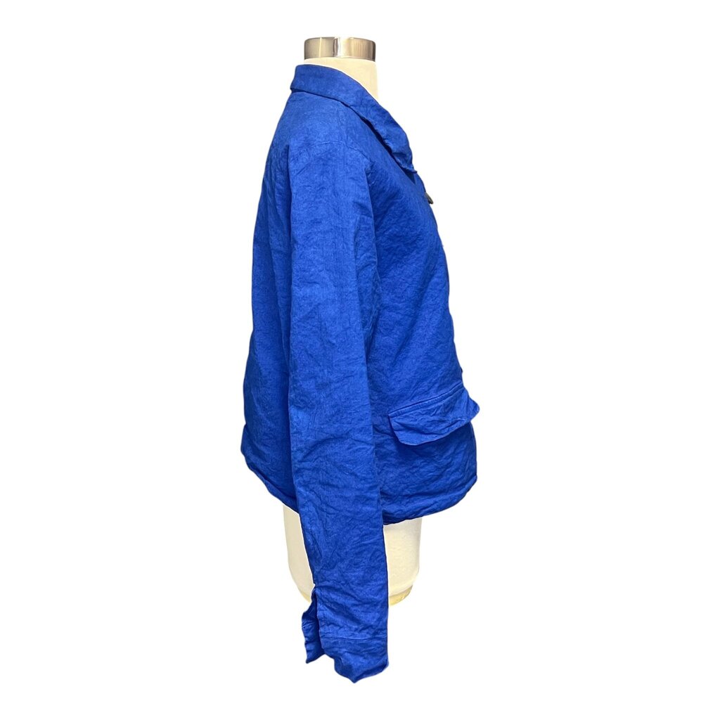 Aequamente Round Collar Button Front Jacket