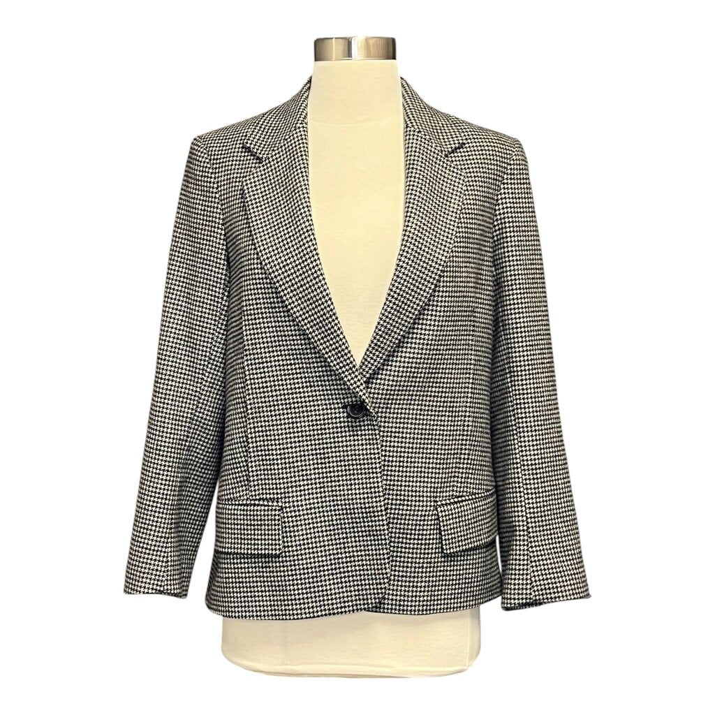 Nili Lotan Houndstooth Wool Blazer