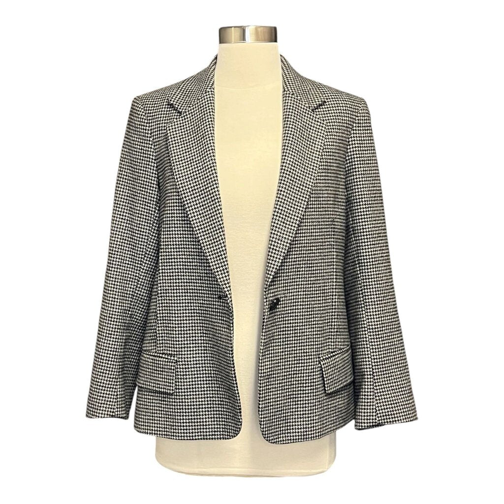 Nili Lotan Houndstooth Wool Blazer