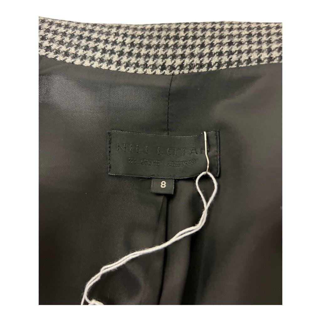 Nili Lotan Houndstooth Wool Blazer