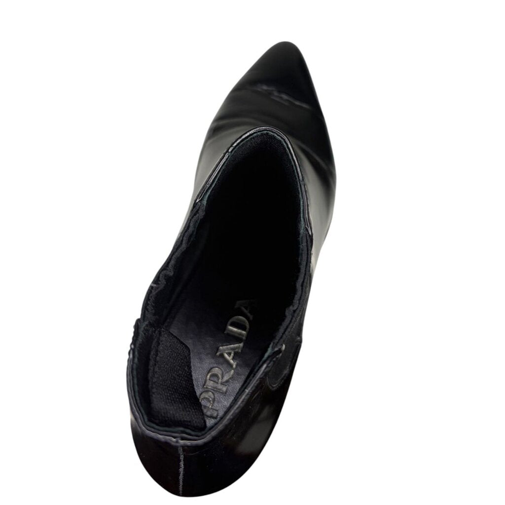 Prada Patent Leather Chelsea Boots