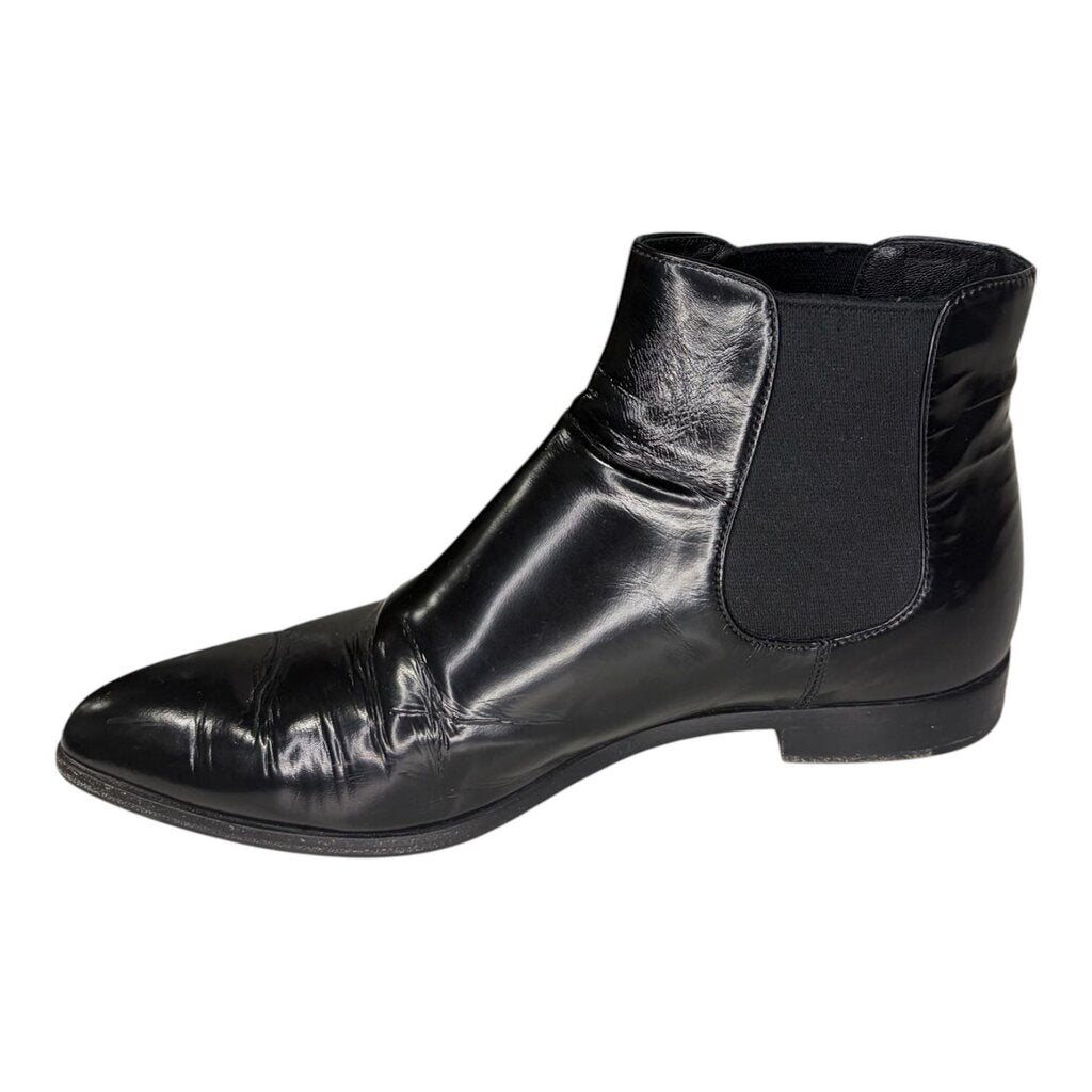 Prada Patent Leather Chelsea Boots