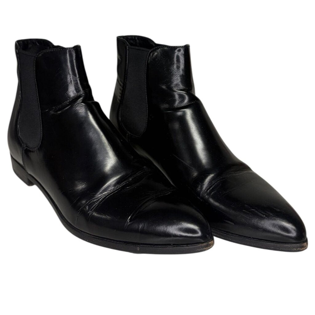 Prada Patent Leather Chelsea Boots