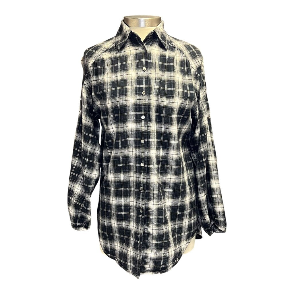 Vince Plaid Button Down Shirt