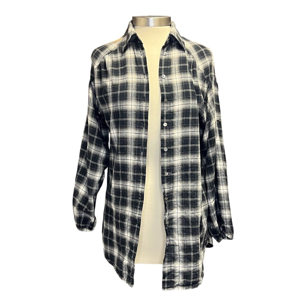 Vince Plaid Button Down Shirt