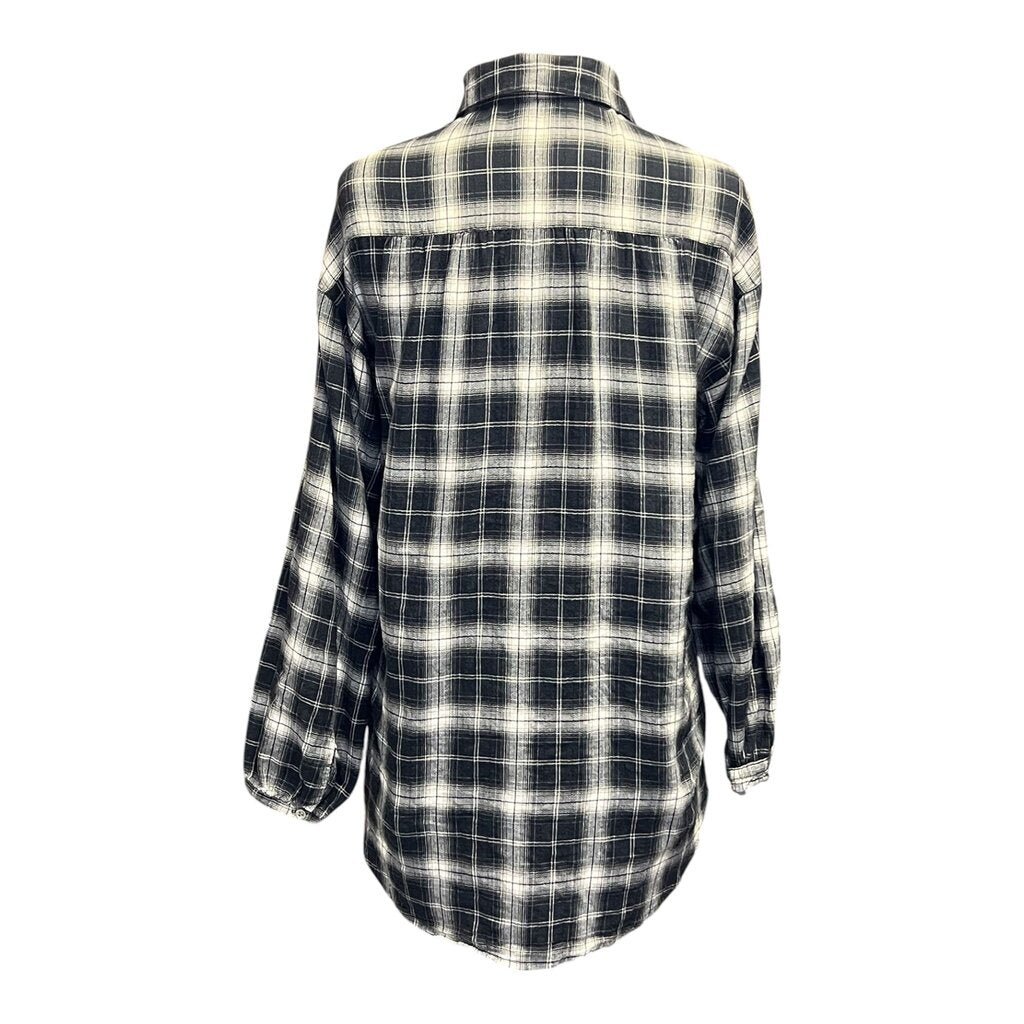 Vince Plaid Button Down Shirt