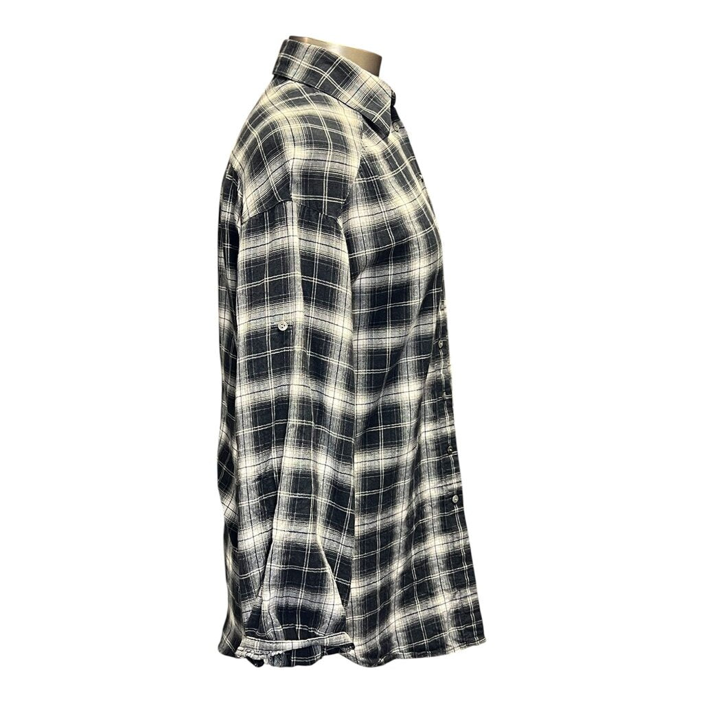 Vince Plaid Button Down Shirt