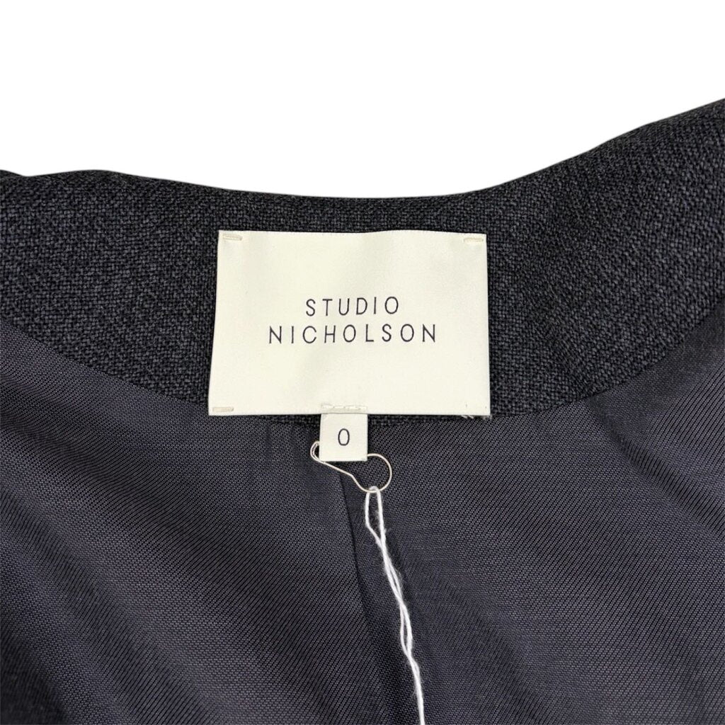 Studio Nicholson Wool Blend Cropped Blazer