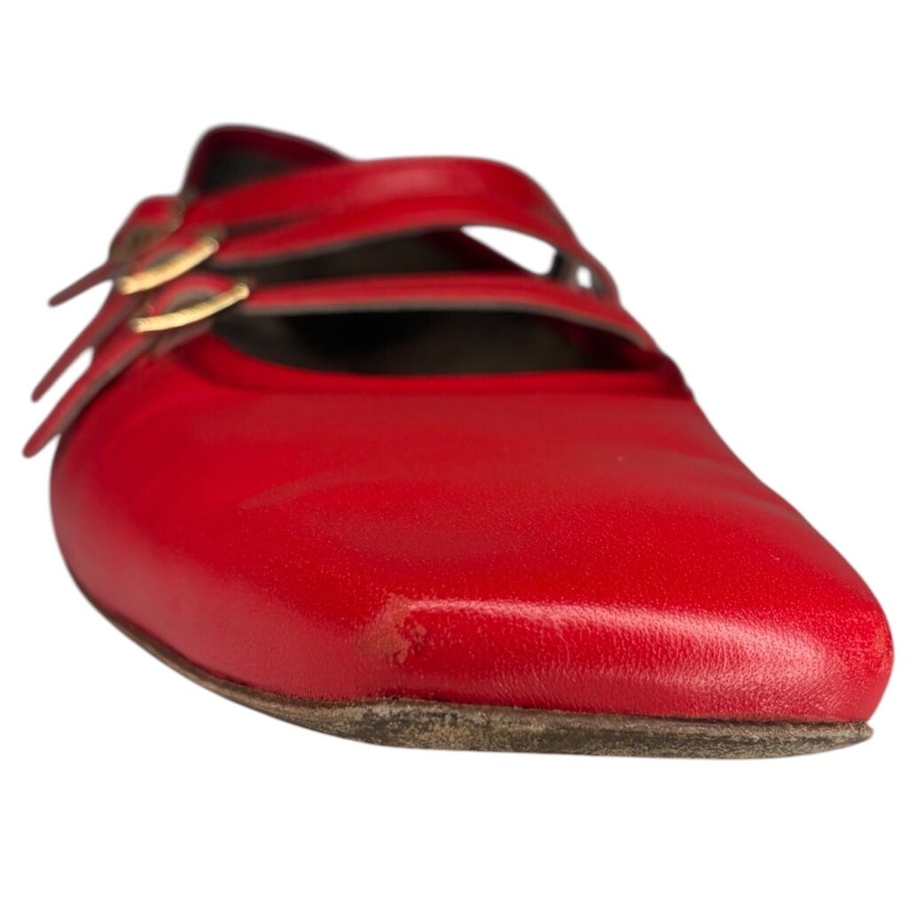 Mansur Gavriel Leather Mary Janes