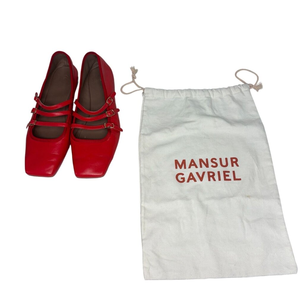 Mansur Gavriel Leather Mary Janes