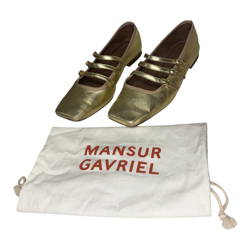 Mansur Gavriel Leather Mary Janes W Box