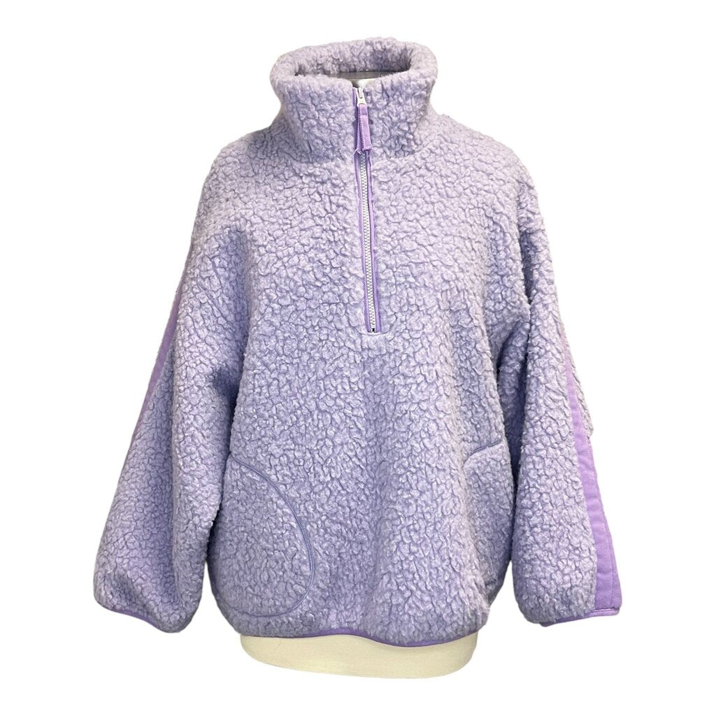 Ena Pelle Oversized Fleece Quarter Zip Jacket