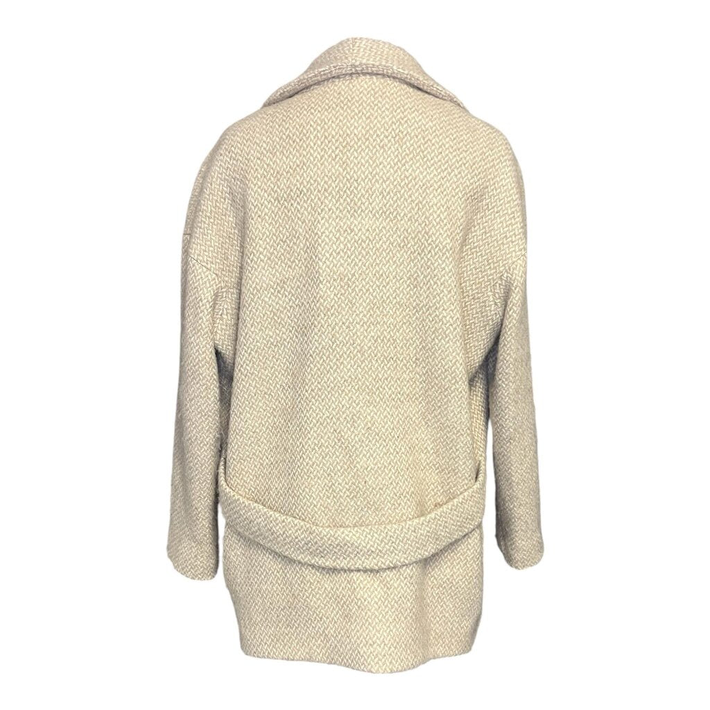 Sezane Herringbone Wool Blend Jacket