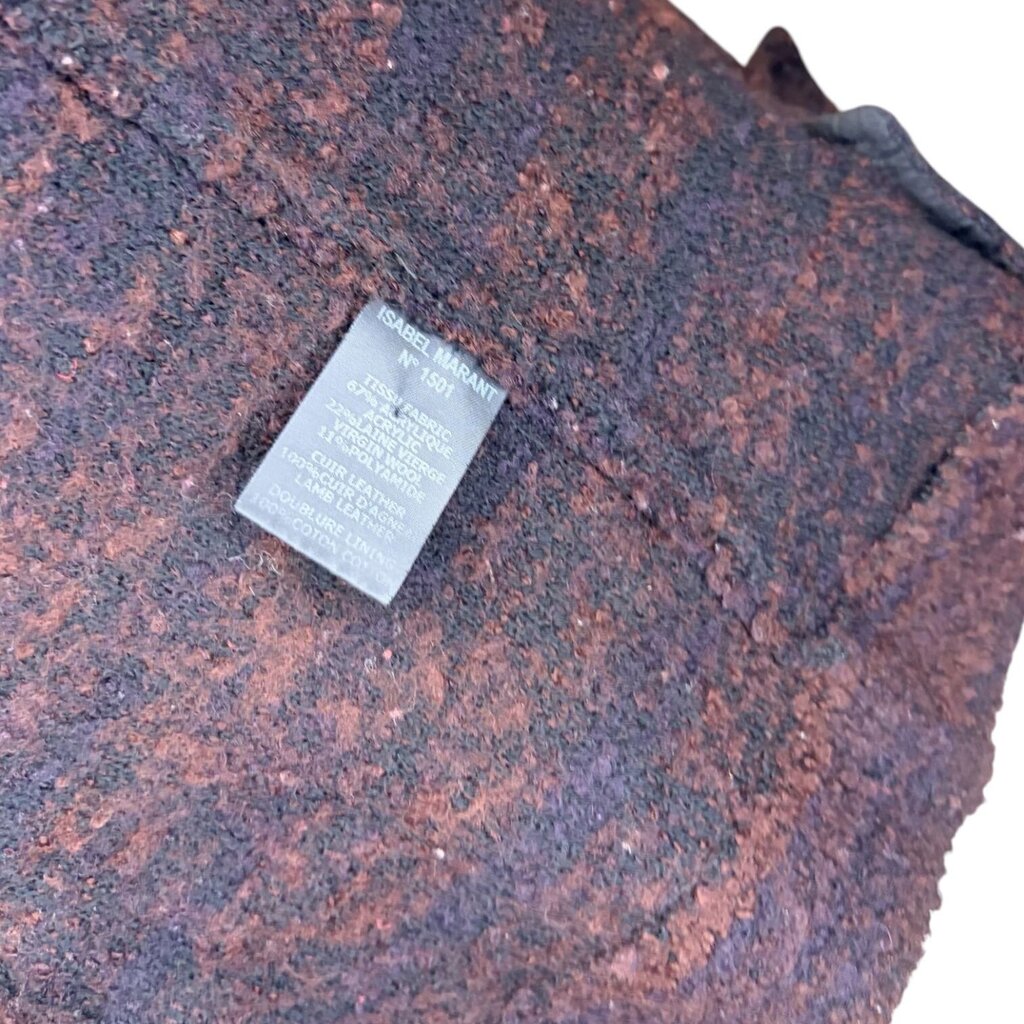 Marant Etoile Textured Tweed Zip Up Jacket