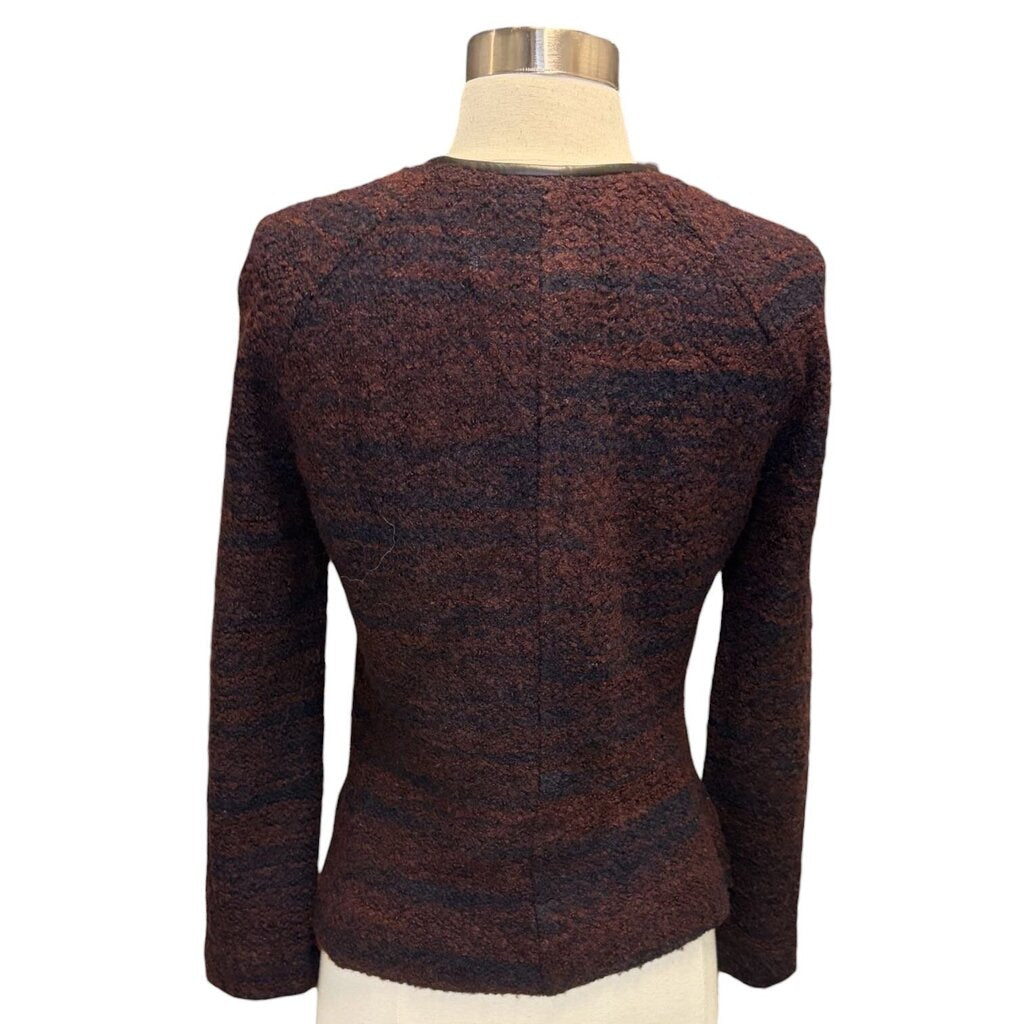 Marant Etoile Textured Tweed Zip Up Jacket