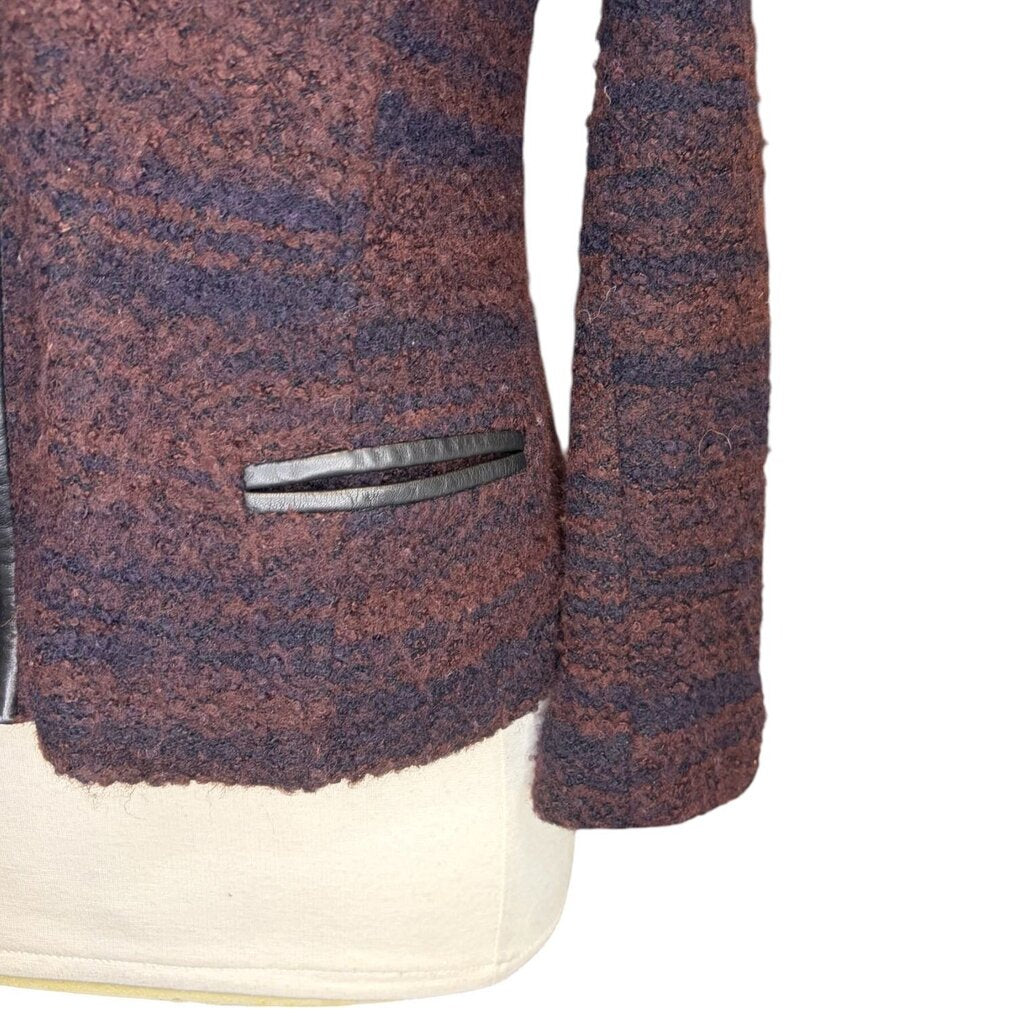 Marant Etoile Textured Tweed Zip Up Jacket