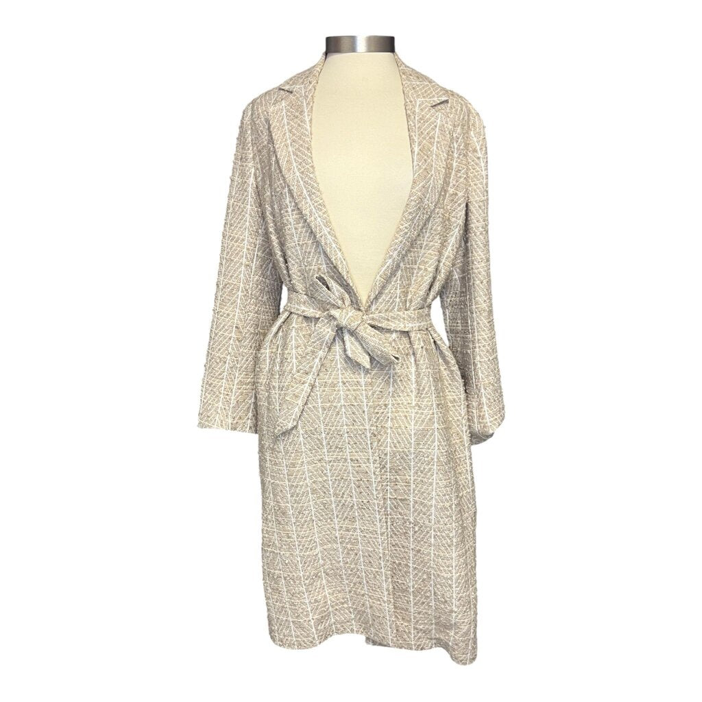 Billy Reid Nubby Wool Belted Overcoat