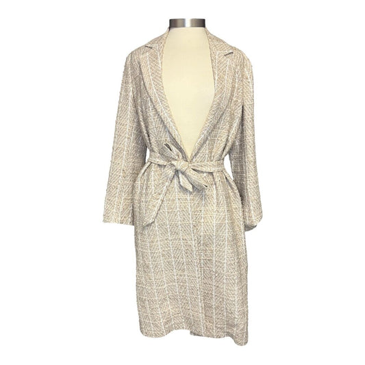 Billy Reid Nubby Wool Belted Overcoat