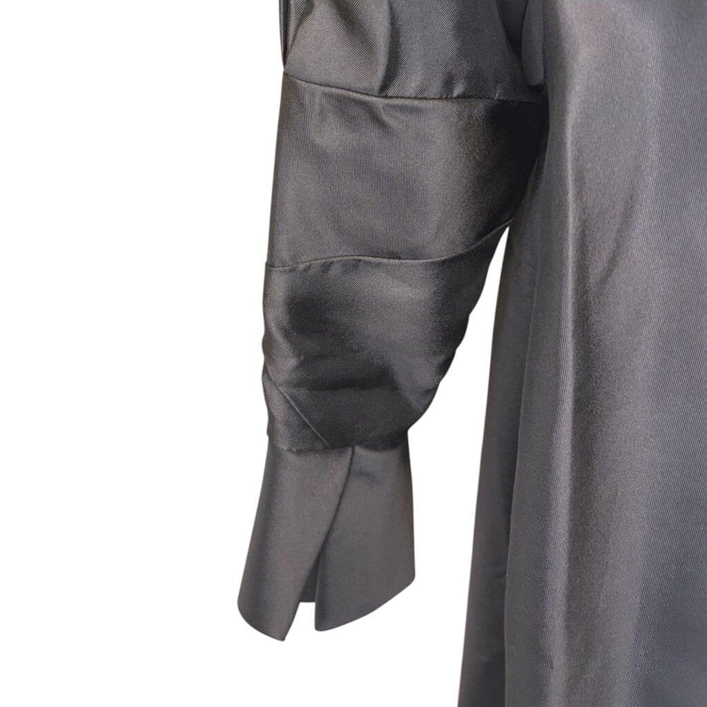 Zac Posen Black Satin Opera Coat MSRP $2500